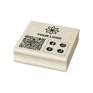 Ihr QR-Logo - Kundenspezifische Briefmarke aus Ges Gummistempel