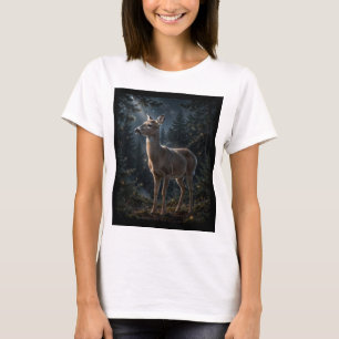 Ihr Rehen Sternennacht Damen T-Shirt