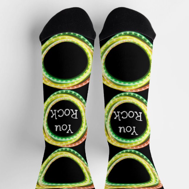 Ihr Rock Lighted Hula Hoops Socken (Oben)