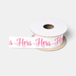 Ihr rosa modernes Textdesign-Muster Satinband
