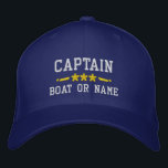 Ihr Schiff Name Captain Nautical Stars Royal Blue Bestickte Baseballkappe<br><div class="desc">Segeln Sie stilvoll mit einem personalisierten royalblauen bestickten Hut mit Ihrem Captain Rank oder einem anderen Titel,  Ihrem Namen oder Boat Name und Sternen. Verschiedene Kappe- und Gewindelfarben zur Auswahl. Macht ein großartiges Geschenk für Väter Tag,  Mütter Tag oder jede Gelegenheit.</div>