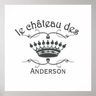 Ihr Schloss mit Krone Poster