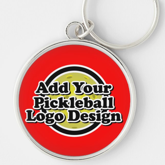 Ihr Schlüsselanhänger für Pickleball-Logos (Vorne)