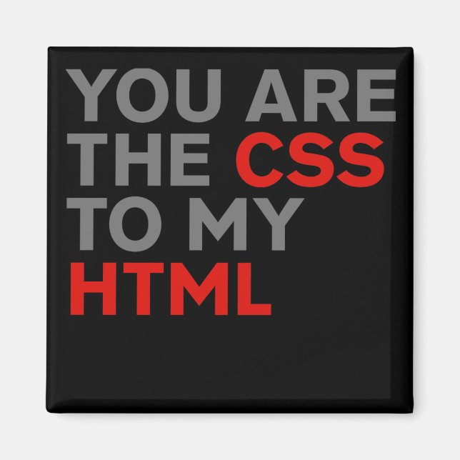 Ihr seid CSS für mein HTML Magnet (Vorne)