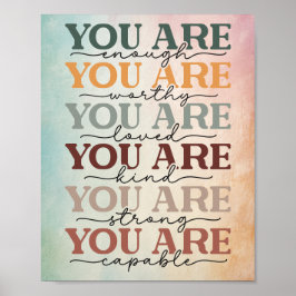 Ihr seid genug Art Poster Print