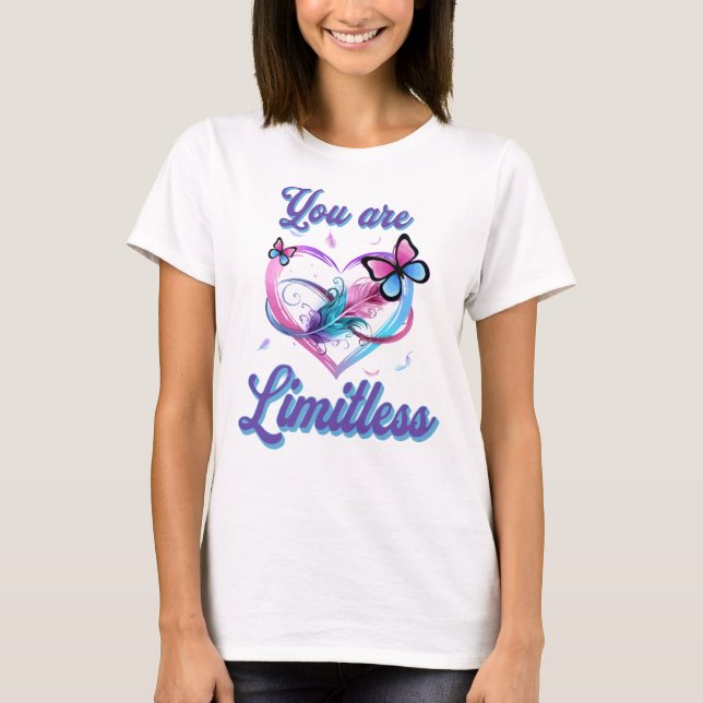 Ihr seid grenzenloses Schmetterlingsherz T-Shirt (Vorderseite)