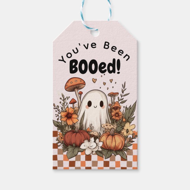 Ihr seid Niedliches Weihnachtsbaum-Halloween geboo Geschenkanhänger (Vorderseite)