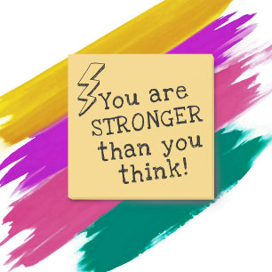 Ihr seid stärker, als ihr für positiv haltet post-it klebezettel