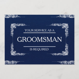 Ihr Service wird als Trauzeuge Blue Jeans angeford Einladung