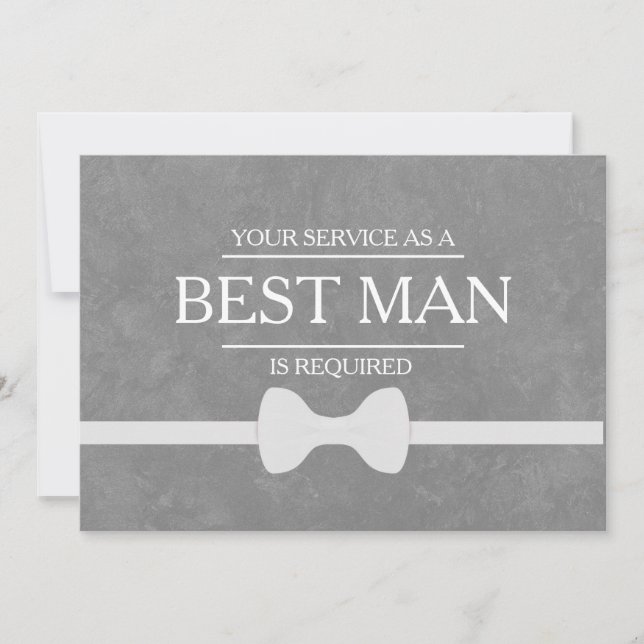 Ihr Service wird als Trauzeuge-Trauzeuge in Einladung (Vorderseite)