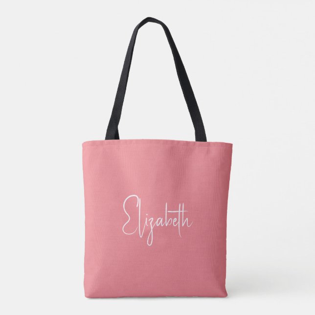 Ihr Skriptname Light & Pink Double Side Tasche (Rückseite)