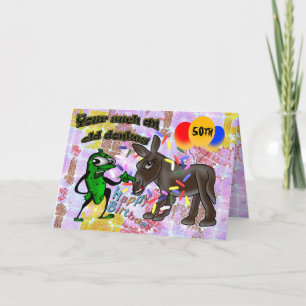 Ihr so alter Esel - Happy Birthday Karte