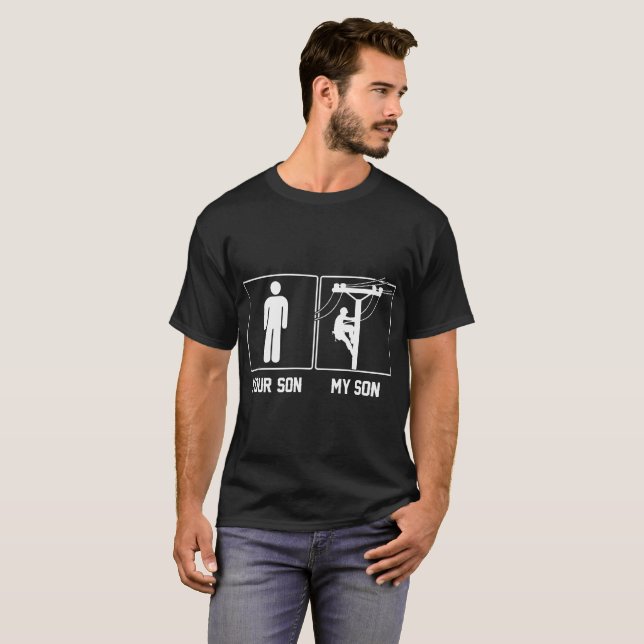 Ihr Sohn mein Sohn-Störungssucher-stolzes T-Shirt (Vorne ganz)