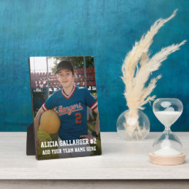 Ihr Sportfoto | Personalisierte Plakette Fotoplatte