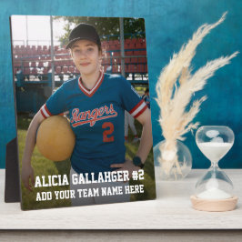 Ihr Sportfoto | Personalisierte Plakette Fotoplatte