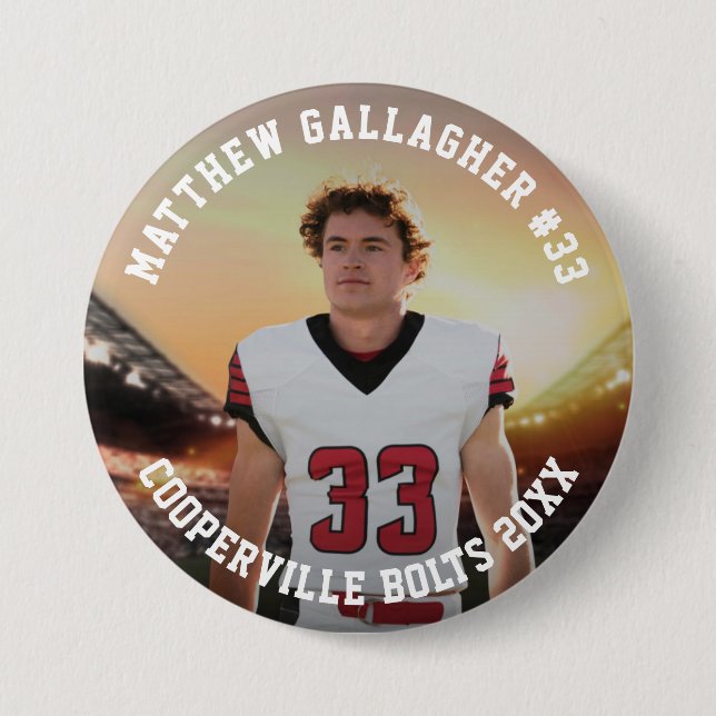 Ihr sportliches Foto | Schaltfläche "Personalisier Button (Vorderseite)