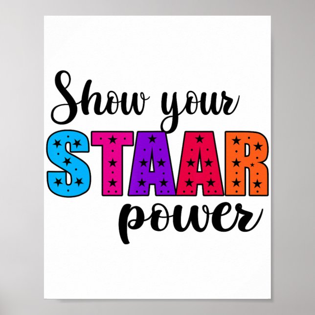 Ihr Staar Power Test Day Lehrer Poster (Vorne)