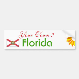 Ihr Stadt-FLORIDA-AUTOAUFKLEBER Autoaufkleber