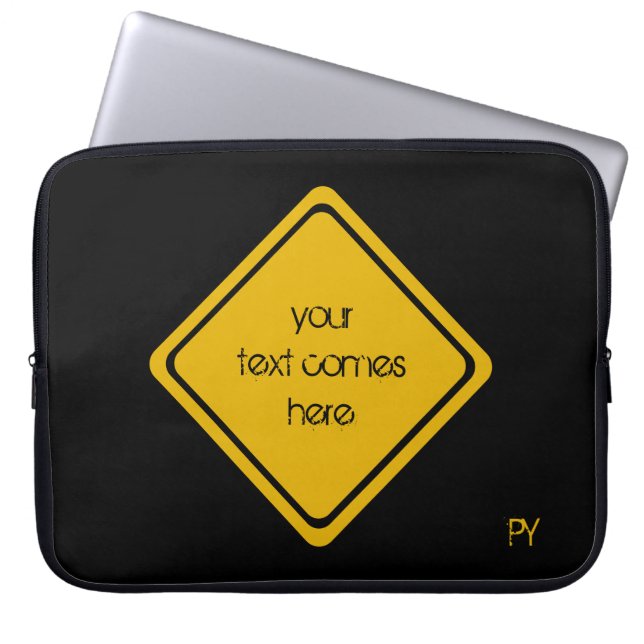 Ihr Straßenschild Laptopschutzhülle (Vorderseite)