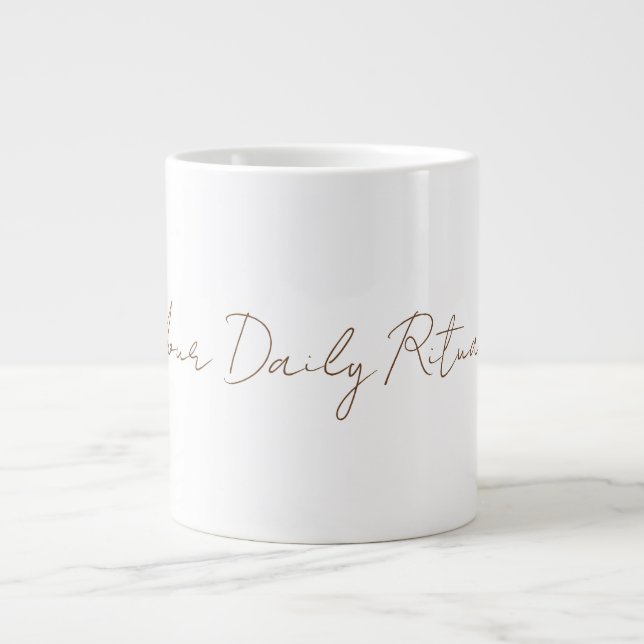 Ihr tägliches Ritual Jumbo-Tasse (Vorderseite)