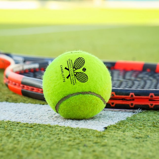 Ihr Tennis Club Name Team Coach Personalisiert Tennisbälle (Custom Tennis Club Members Team Players Training Balls)