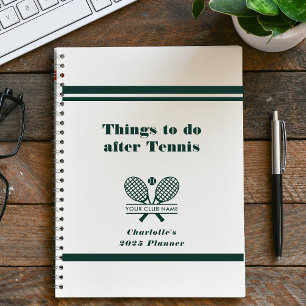 Ihr Tennis Club Name Team Spieler Swag Green 2025 Planer