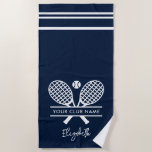 Ihr Tennis Club Name Team Urlaub individuell Strandtuch<br><div class="desc">Passen Sie dieses Badetuch einfach an, indem Sie auf den Button "Personalisieren" klicken, um Ihren Club- oder Gesellschaftsnamen hinzuzufügen. Sie können den Schriftart- und Handtuchtyp ändern, indem Sie auf das Tool "Bearbeiten mit Design" klicken. Ideal für alle Clubs, Geschäfte oder Schulklassen. Bestellen Sie so viele oder so weniger wie nötig....</div>