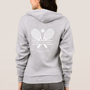 Ihr Tennisklub Name Team Swag Rackets Motif Hoodie