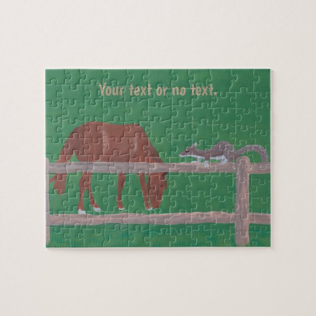 Ihr Texpferd, Eichhörnchenweide und Rätsel (Horizontal)