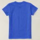 Ihr Text auf Behalten Ruhe auf blauen Racing-Flamm T-Shirt (Design Rückseite)