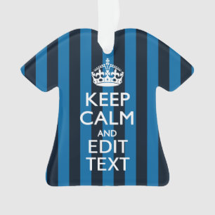 Ihr Text auf Behalten, ruhige blaue Streifen Ornament