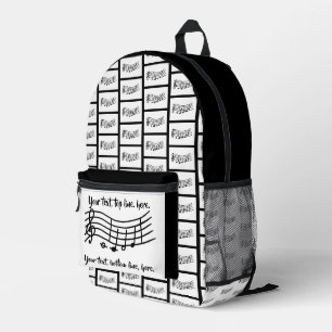 Ihr Text auf Rucksäcken mit benutzerdefinierten Mu Bedruckter Rucksack