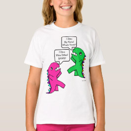 Ihr Text Dinosaur Konversation Funny T-Shirt
