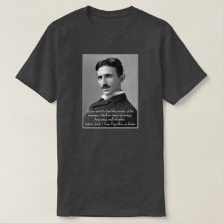 Ihr Text-/Farbinventar Nikola Tesla Foto Zitat T-Shirt