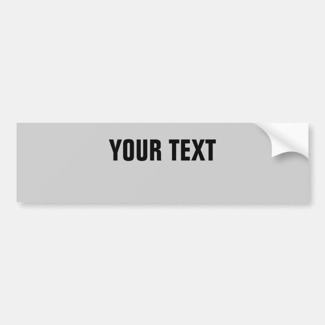 Ihr Text "Folio Bold CONDENSEED" auf Grau Autoaufkleber (Vorne)