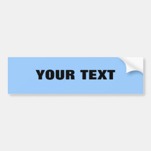 Ihr Text "Folio Extra Bold" auf hellblau Autoaufkleber