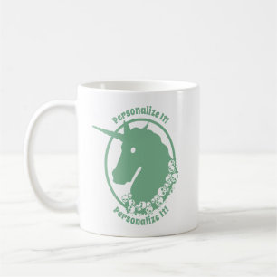 IHR TEXT Green Zombie Unicorn Kaffeetasse