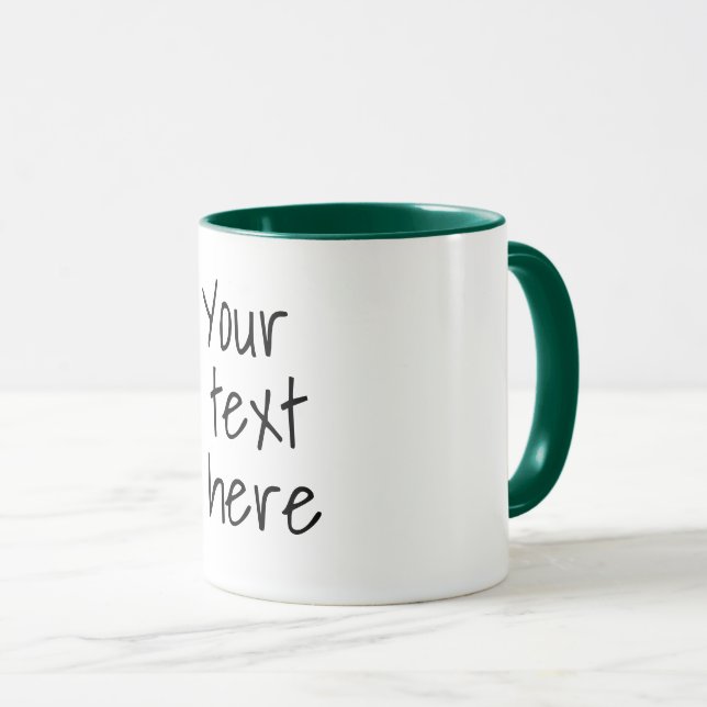 Ihr Text hier, anpassbare Tasse (VorderseiteRechts)