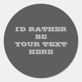 Ihr Text hier dunkelgrau Aufkleber