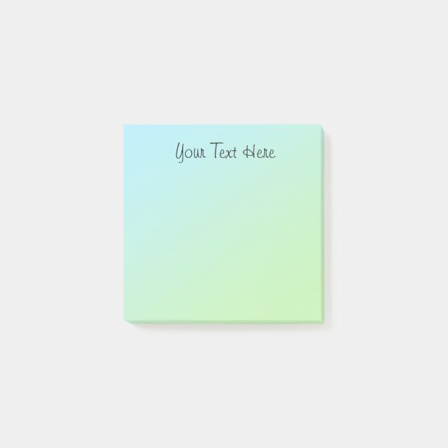 Ihr Text hier grün Post-it Klebezettel (Vorderseite)