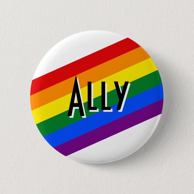 Ihr Text hier mit dem Regenbogenstolzen Button But (Vorderseite)