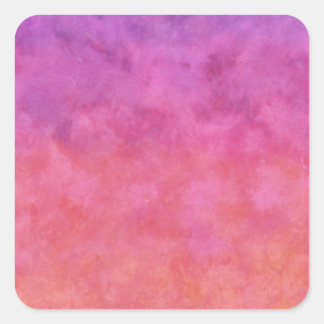 Ihr Text hier: RAINBOW SUNSET HINTERGRUND Quadratischer Aufkleber