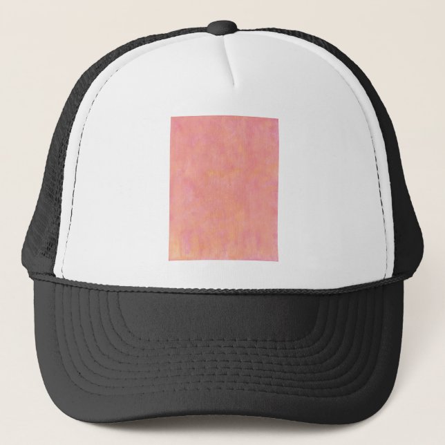 Ihr Text hier: Rosa Hintergrund des Pfirsiches Truckerkappe (Vorderseite)