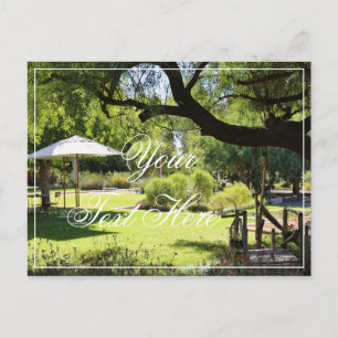Ihr Text hier Villa Green Garden Rasen Postkarte