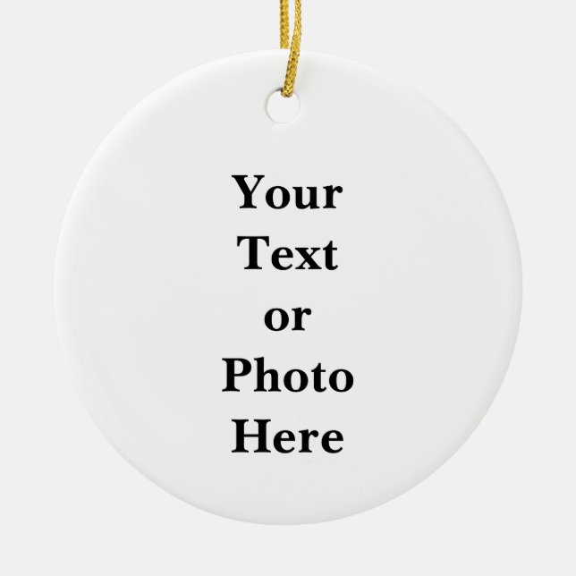 Ihr Text oder Foto Keramik Ornament (Vorne)