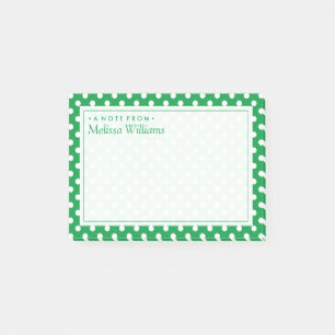 Ihr Text   Polka Dot Pattern Post-it Klebezettel