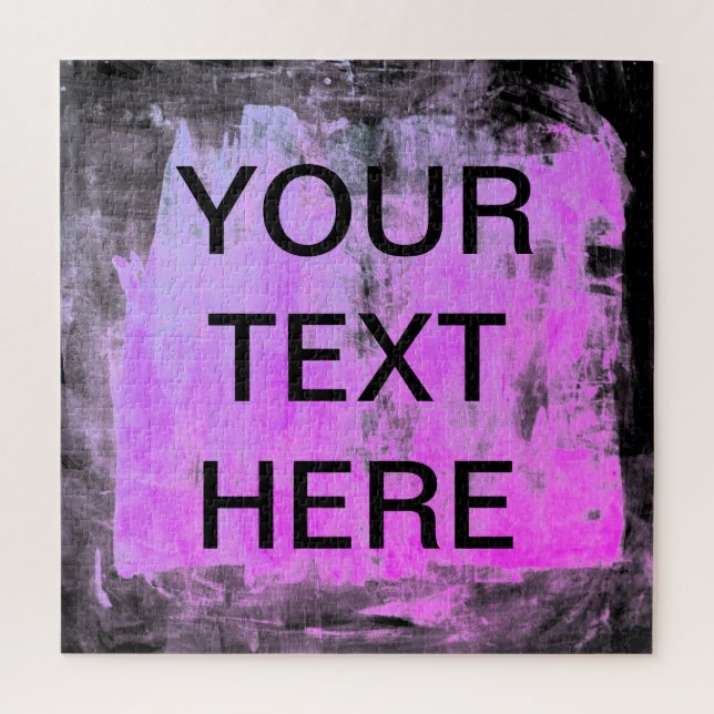 Ihr Text und Ihr leuchtendes Rosa Lila Magenta Hin (Vertikal)