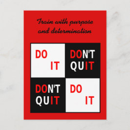 Ihr Text Verliert nicht motivierend Postkarte