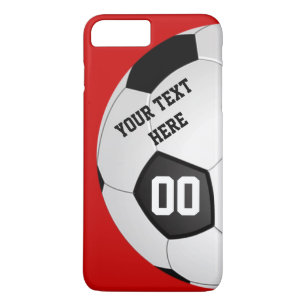 Ihr Text, Zahl und Farbenfußball Telefon-Hüllen Case-Mate iPhone Hülle