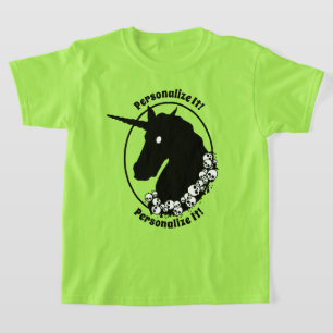 IHR TEXT Zombie Unicorn T - Shirt